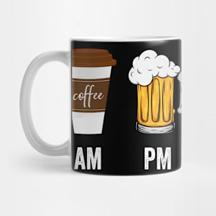 AM Coffee PM Beer Mug